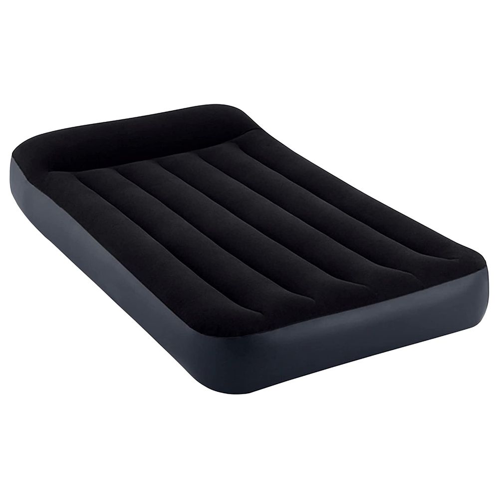 Intex Queen Pillow Rest Classic Airbed w Fiber Tech RP